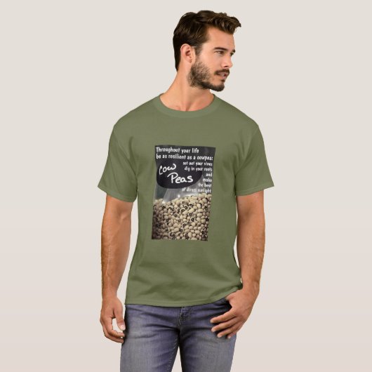 Cowpea (donker) T-shirt (Voorkant volledig)