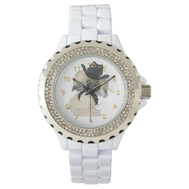 Cowpoke Peke Horloge (Voorkant)