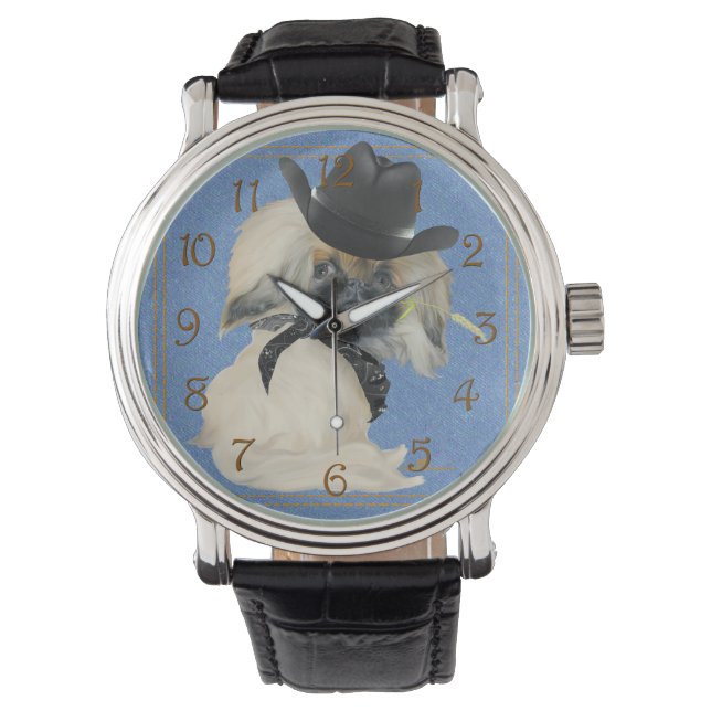 Cowpoke Peke Horloge (Voorkant)