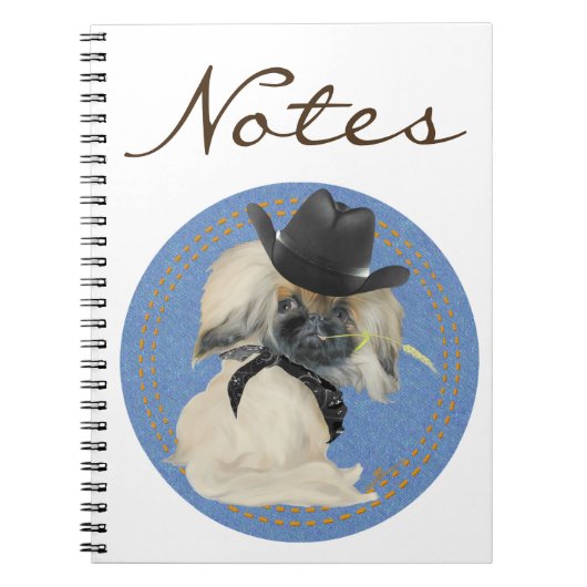 Cowpoke Peke Notitieboek (Voorkant)