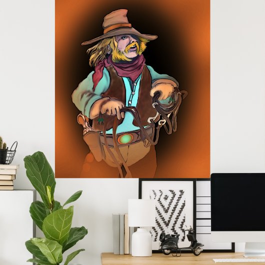 cowpoke poster (Thuiskantoor)