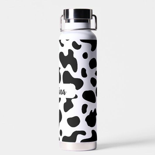 cowprint motief waterfles (Achterkant)