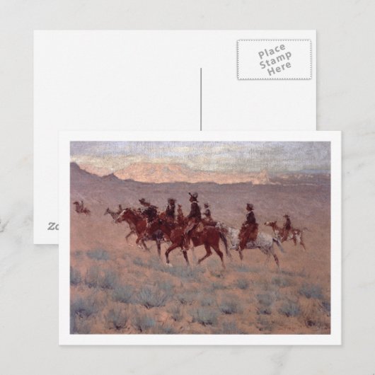 Cowpunchers (w/c op papier) briefkaart (Voorkant / Achterkant)