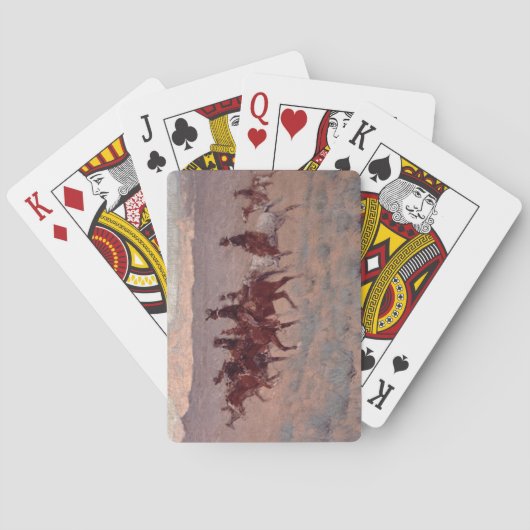 Cowpunchers (w/c op papier) speelkaarten (Achterkant)