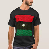 Cowrie Shell Red Black Green Artisan Crochet Print T-shirt (Voorkant)