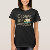 Cows Are Awesome  1 T-shirt (Voorkant)