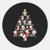 Cows Christmas Tree Xmas Farm Animal Toddler Boys  Ronde Sticker (Voorkant)