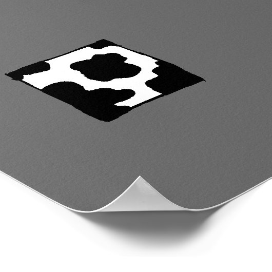 Cows drinking milk poster (Hoek)