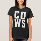 COWS! Funny Screaming Cow Hob Farmer T-shirt (Voorkant)