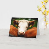 Cows Head Kaart (Gele Bloem)