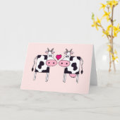 Cows in Love Kaart (Gele Bloem)