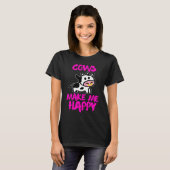Cows make me happy Farmer cow T-shirt (Voorkant volledig)