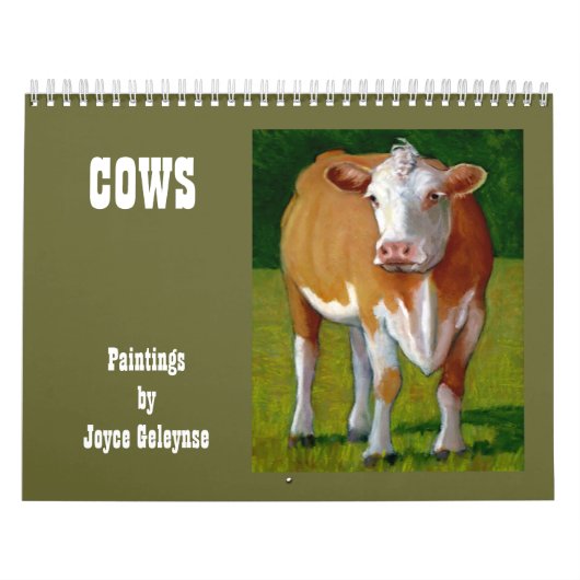 COWS: Oorspronkelijk werk van diverse koeien Kalender (Hoes)