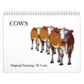 COWS: Originele kunst van de diverse runderen Kalender (Hoes)