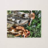 COWS PLRAL QUEENSLAND AUSTRALIA ART EFFECTEN LEGPUZZEL (Horizontaal)