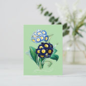Cowslip Primrose Botanical Feestdagenkaart (Staand voorkant)