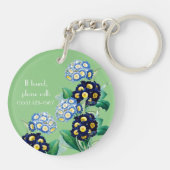 Cowslip Primrose Botanical Sleutelhanger (Achterkant)