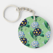 Cowslip Primrose Botanical Sleutelhanger (Voorkant)