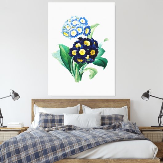  Cowslip Primrose botanisch Canvas Afdruk (Insitu (Slaapkamer))