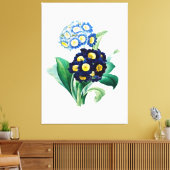  Cowslip Primrose botanisch Canvas Afdruk (Insitu (Woonkamer))