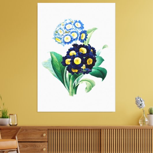  Cowslip Primrose botanisch Canvas Afdruk (Insitu (Woonkamer))