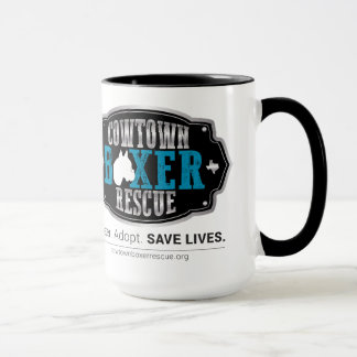 Cowtown Boxer Rescue 20oz Coffee Mok