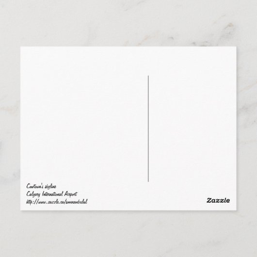 Cowtown's Skyline Briefkaart (Achterkant)