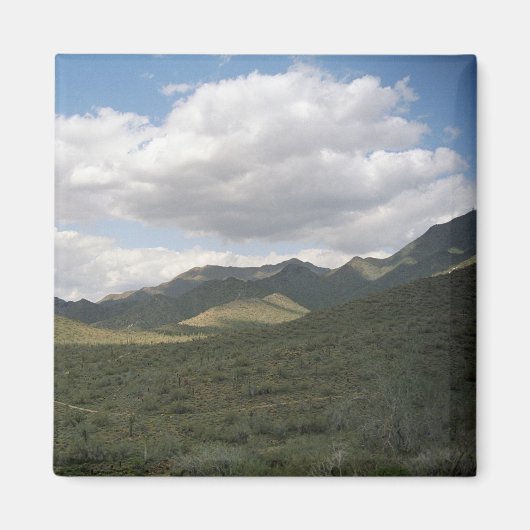 Cowyboy Skyline Desert Decorative Magnet (Voorkant)