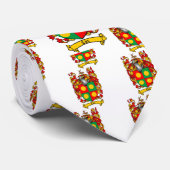 COX FAMILY CREST - COX COAT OF ARMS STROPDAS (Opgerold)