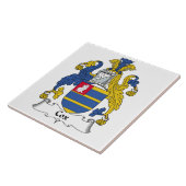 Cox Family Crest Tegeltje (Zijkant)