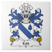 Cox Family Crest Tegeltje (Voorkant)