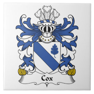 Cox Family Crest Tegeltje
