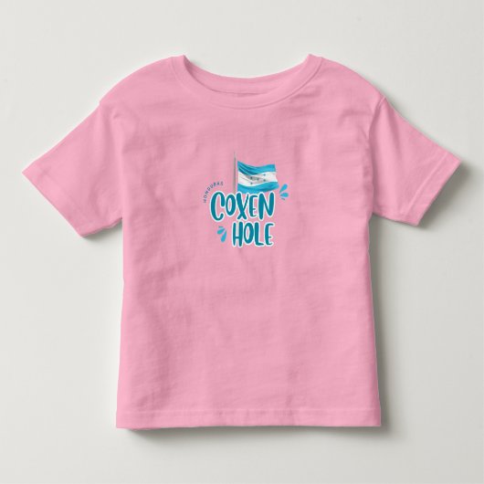 Coxen Hole met Hondurese vlag Kinder Shirts (Voorkant)