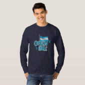 Coxen Hole met Hondurese vlag T-shirt (Voorkant volledig)