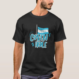 Coxen Hole met Hondurese vlag T-shirt