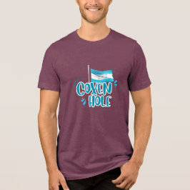 Coxen Hole met Hondurese vlag Tri-Blend Shirt