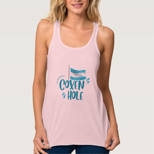 Coxen Hole with Honduras Flag Tanktop (Voorkant)