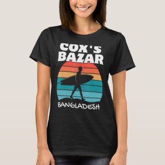 COX'S BAZAR BANGLADESH Surf Retro Sunset Surfen T-shirt