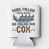 Coxswain, het grappige roeiende team... volgen onz blikjeskoeler (Achterkant)