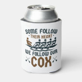 Coxswain, het grappige roeiende team... volgen onz blikjeskoeler (Blikje Achterkant)