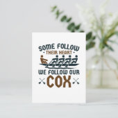 Coxswain, het grappige roeiende team... volgen onz briefkaart (Staand voorkant)