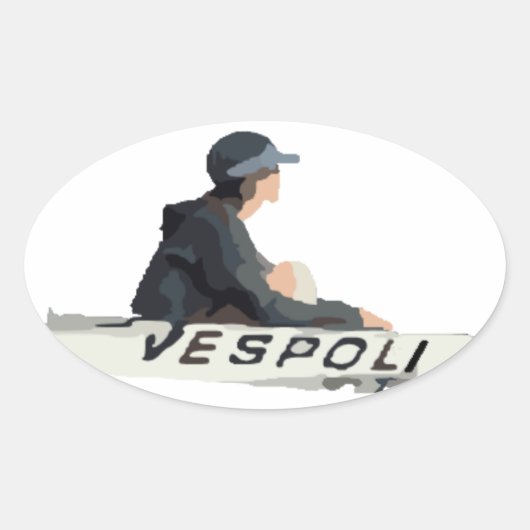 Coxswain Ovaal Sticker (Voorkant)