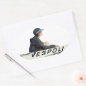 Coxswain Ovaal Sticker (Envelop)