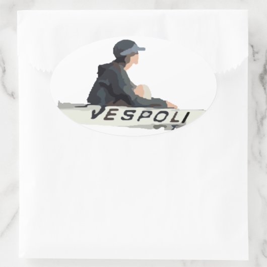 Coxswain Ovaal Sticker (Tas)