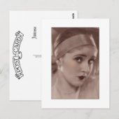 coy beauty from the deco age briefkaart (Voorkant / Achterkant)