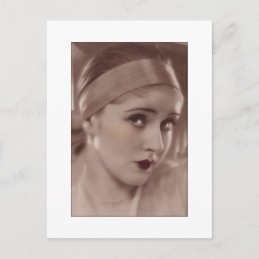 coy beauty from the deco age briefkaart (Voorkant)