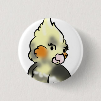 Coy Cockateil Closeup knop Ronde Button 3,2 Cm