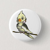 Coy Cockatiel Button (Voorkant)