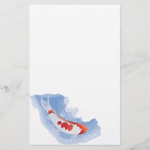 Coy Koi (digitaal) banketbakkerswerk Briefpapier