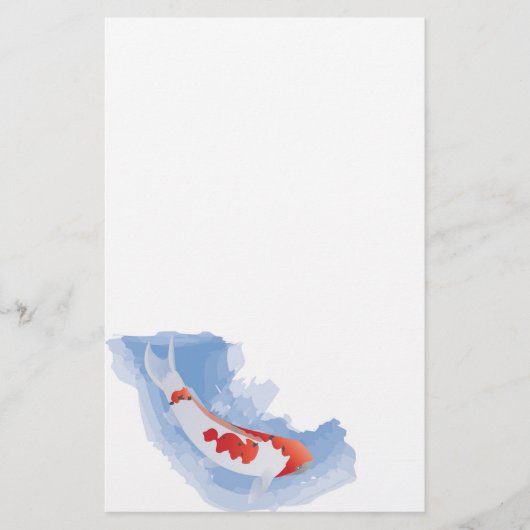 Coy Koi (digitaal) banketbakkerswerk Briefpapier (Voorkant)